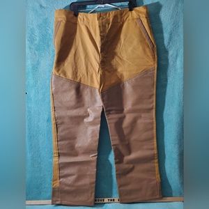NWT Vintage Montgomery Ward Brush duck Pants Sz 42 Western Field Vinyl Faced Leg